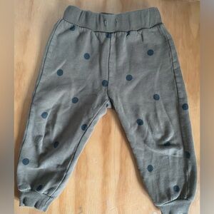Kids Organic Zoo Organic Cotton Polka Dot Jogger Pants 3-4T